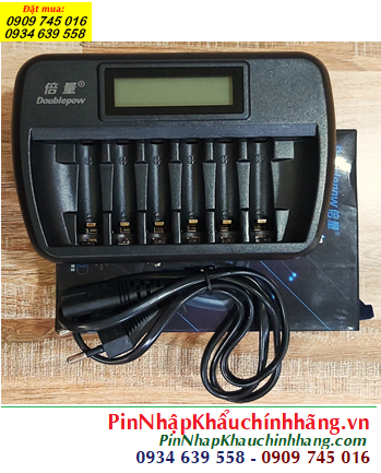 DoublePow DP-K66, Máy sạc 6 Pin AA và AAA (6 khe sạc, tự ngắt khi sạc đầy, màn hình LCD)